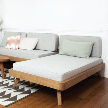 Canapé lit de & jour flexible en un seul modèle