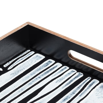 Established & Sons - Plateau Wrongwoods, blanc / noir