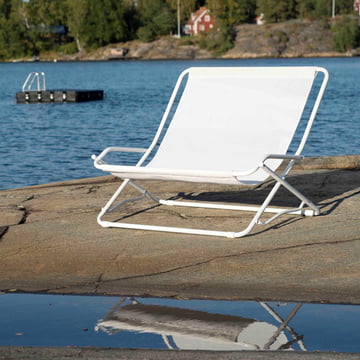 Dondolina Twin Swing chair de Fiam sur la plage 