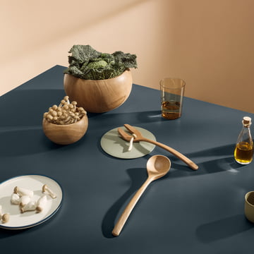 Bols Menageri et couverts à salade par Kay Bojesen