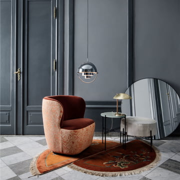 Luminaire suspendu Multi-Lite S de Gubi en chrome