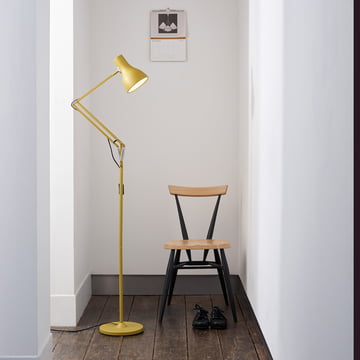 Type 75 Lampadaire, Ocre jaune par Anglepoise