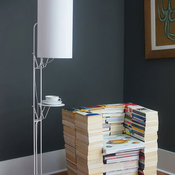 Lampadaire Naomi gradateur LED par frauMaier en blanc (RAL 9016)