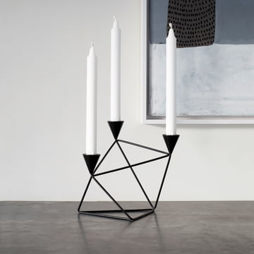 Bougeoir Pythagore de Design House Stockholm en noir