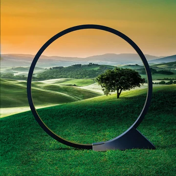 Lampadaire LED O Outdoor, noir - Artemide