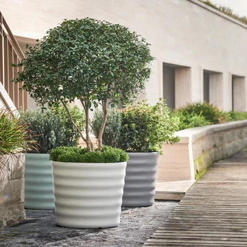 Maia Jardinière Ø 59 x H 50 cm de Eternit en gris naturel