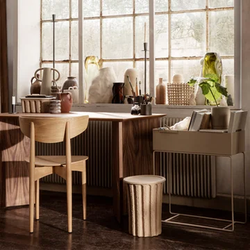 Herman Chaise avec structure en bois de Ferm Living en chêne naturel