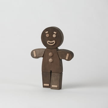 Gingerbread Man Figurine en bois de boyhood