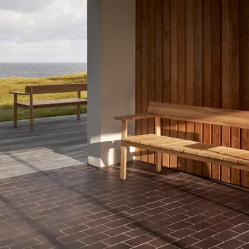 GL101 Timbur Banc de jardin, teck non traité de Carl Hansen
