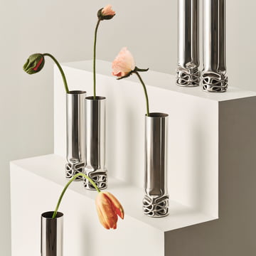 Design House Stockholm - Hydraulic Vase, H 25 cm, acier inoxydable