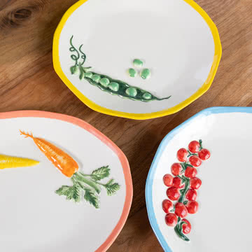 & klevering - Assiettes Pisello, Pomodoro et Carota