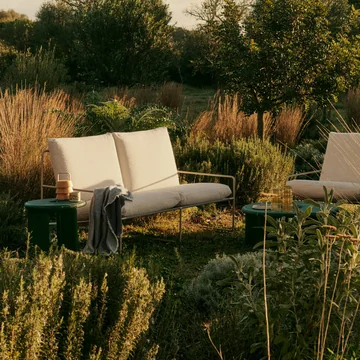 Ferm Living - Desert Outdoor Canapé 2 places, cachemire / blanc cassé (Pure Bouclé)