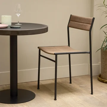 Northern - Chaise Vev, noir / marron