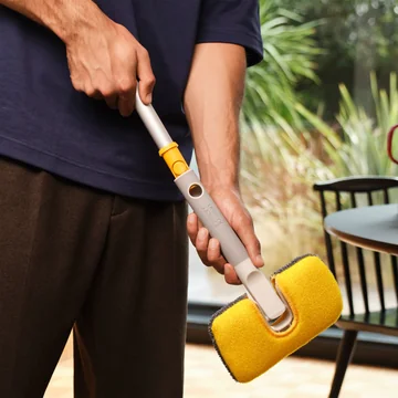 Joseph Joseph - CleanTech Balai à main en microfibres 2 en 1, light stone