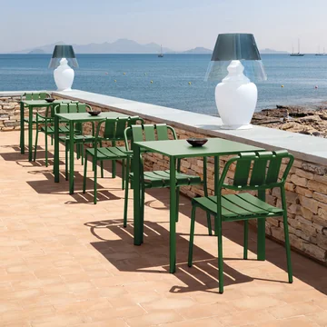 Vermobil - Chaise Verdea et chaise avec accoudoirs, vert foncé