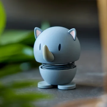 Hoptimist - Soft Rhino, Small, gris