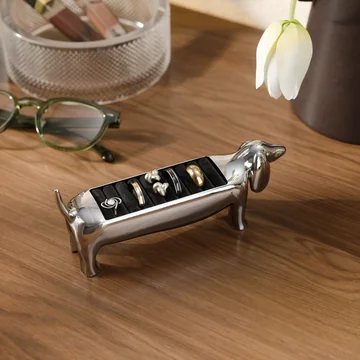 Umbra - Porte-anneaux Dachsie, chromé