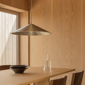 Audo - Chancery Lampe LED suspendue, argentée