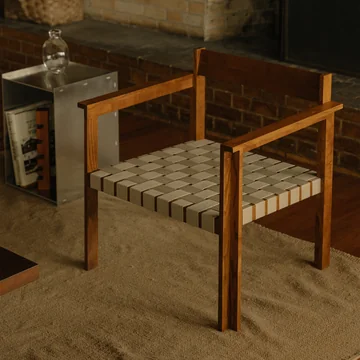 Frama - Symmetry fauteuil, frêne miel / oat