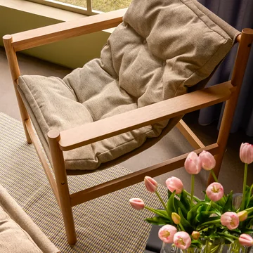 Hübsch Interior - Heritage Chaise lounge chêne naturel / beige