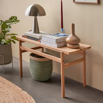 Hübsch Interior - Split Table basse, 120 x H 45 cm, chêne naturel