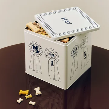 HAY - Dogs boîte de stockage de nourriture L, bleu / blanc