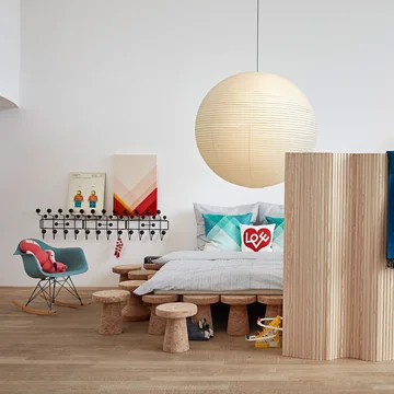 Vitra - Akari 120A Lampe à suspendre, Ø 120 cm, naturel