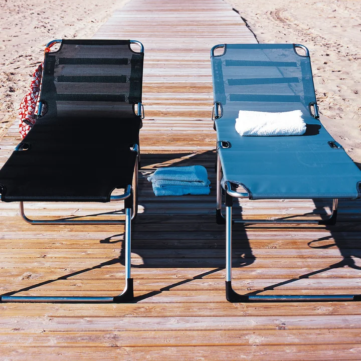 Amigo Fourty Chaise longue en aluminium, Duo de Fiam