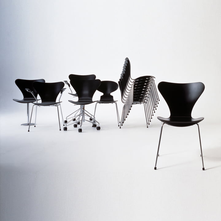 Série 7 Chaise Chrome de Fritz Hansen