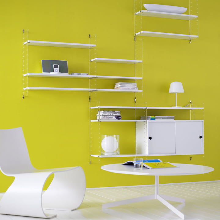 Système d'étagère String Plex