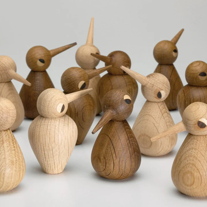 Les figurines en bois de Birds d'ArchitektMade en tant qu'homme ou femme
