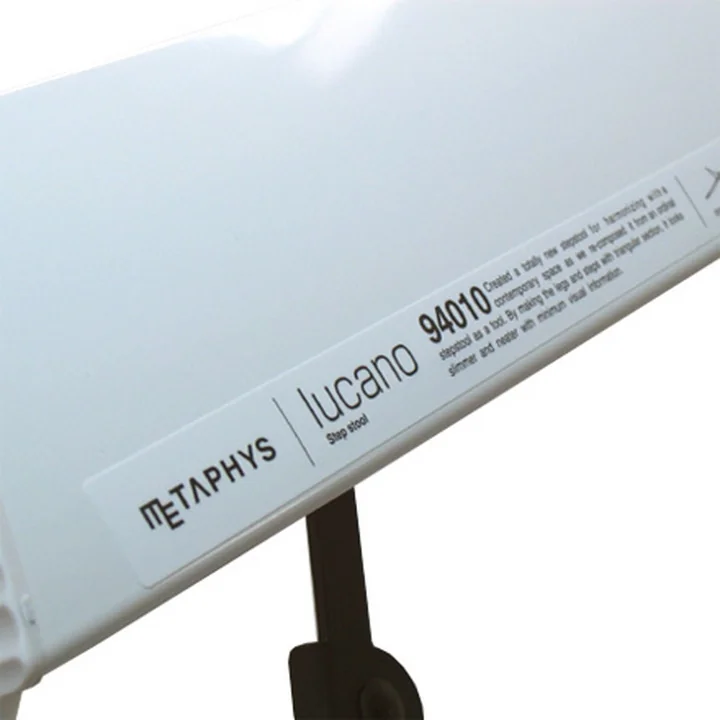 Metaphys - Lucano 2 Step Echelle pour tabouret, autocollant sur le dessous