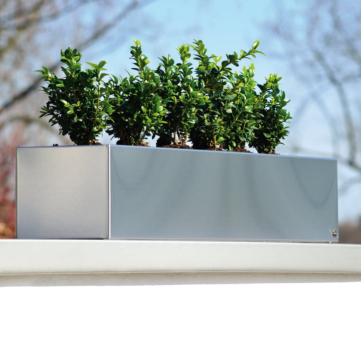 Radius Design - Jardinière en acier inoxydable