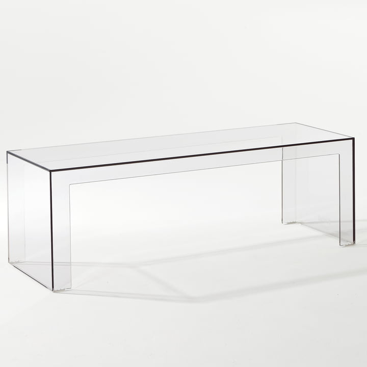 Invisible Side Table d'appoint H 40cm, transparent de Kartell