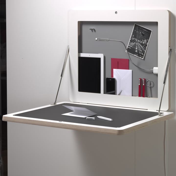 Müller Möbelwerkstätten - Workframe, blanc/ linoléum