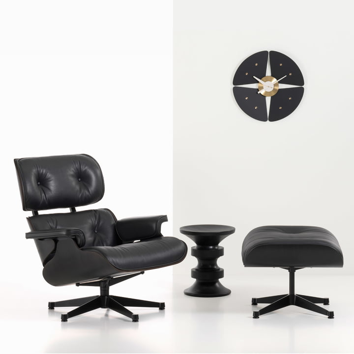 Vitra - Petal Clock, noir/laiton