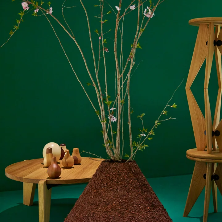 Vitra - Table basse Guéridon Bas, chêne naturel huilé - exposition