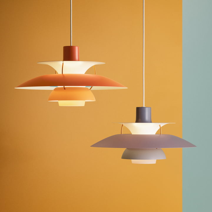 Le Louis Poulsen - PH 5 lampe suspendue en hues of orange et hues of grey