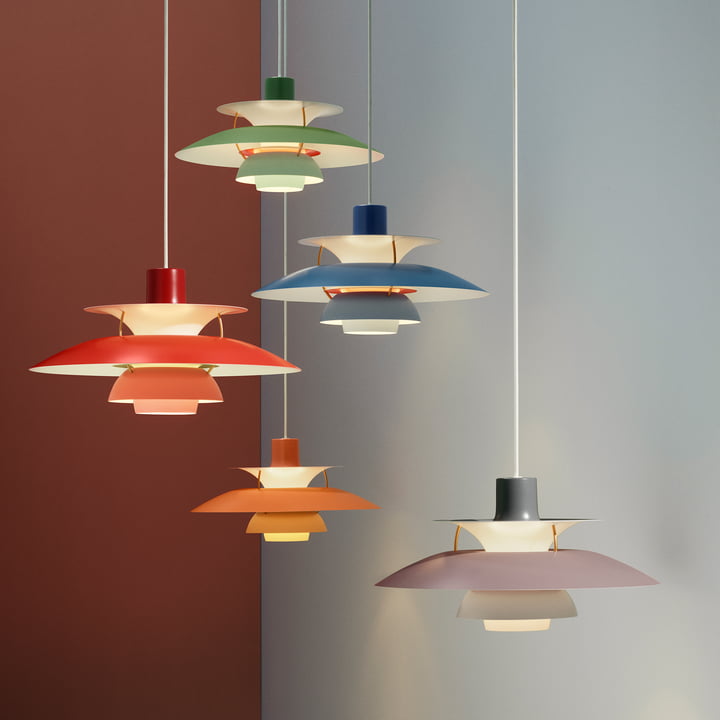 Le Louis Poulsen - PH 5 lampe suspendue en différentes couleurs