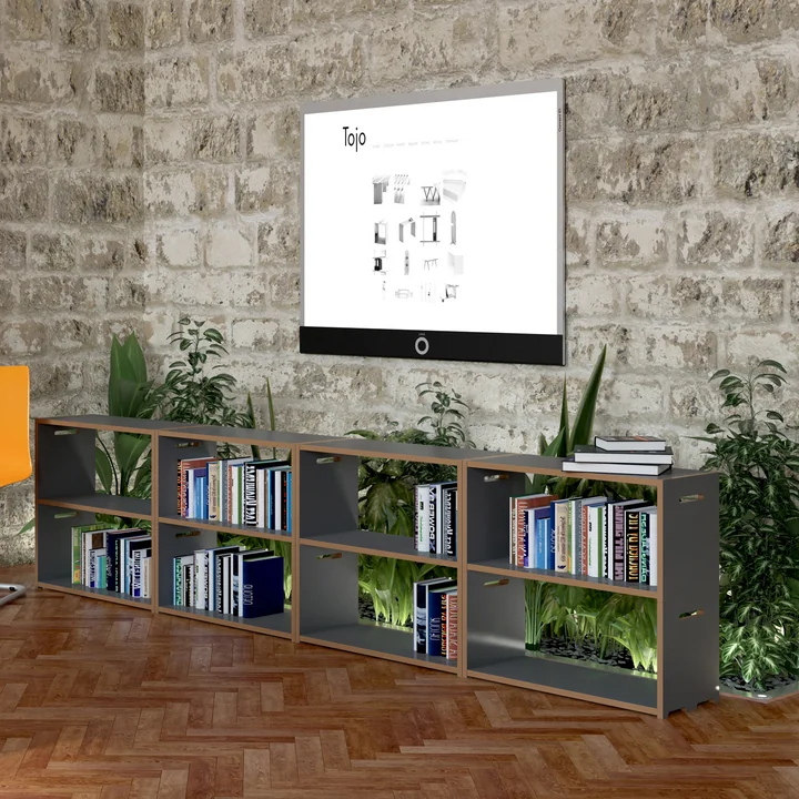 Buffet ouvert en anthracite