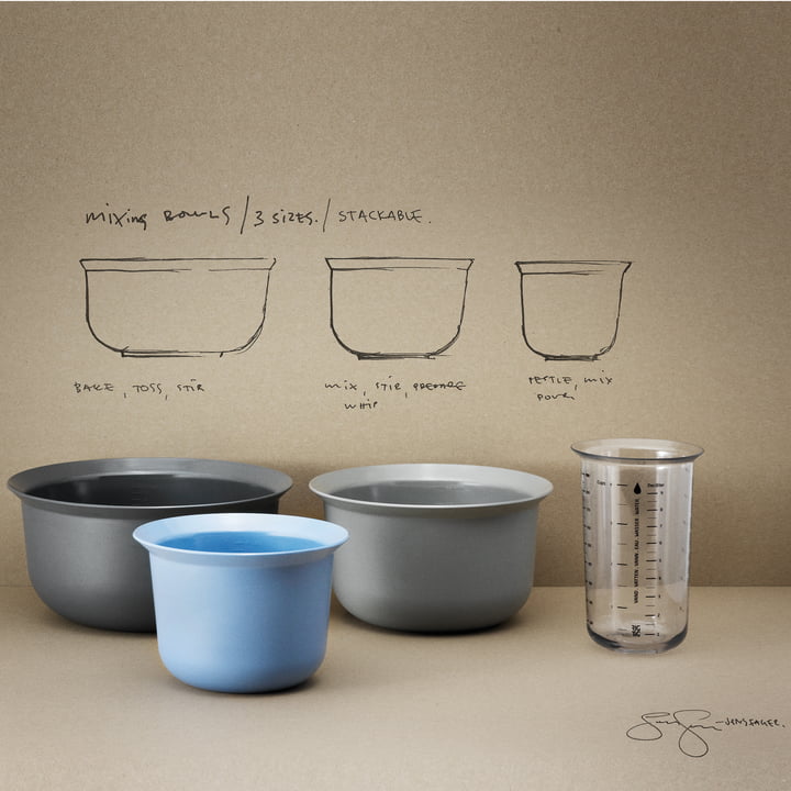 Gobelets gradués et Mix-It Bols mélangeurs de Rig-Tig by Stelton