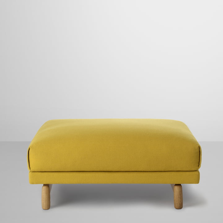 Pouf Rest par Muuto en jaune