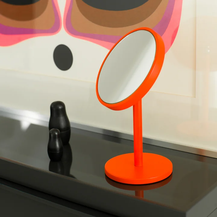 Le Beauty miroir de maquillage de Schönbuch en orange