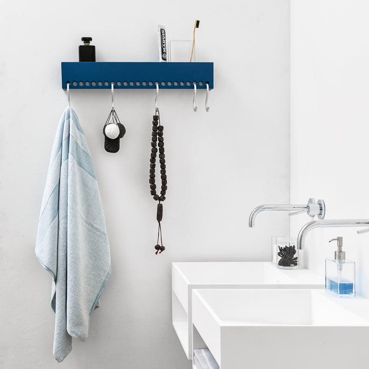 Nomess - Portemanteau mural So-Hooked, bleu