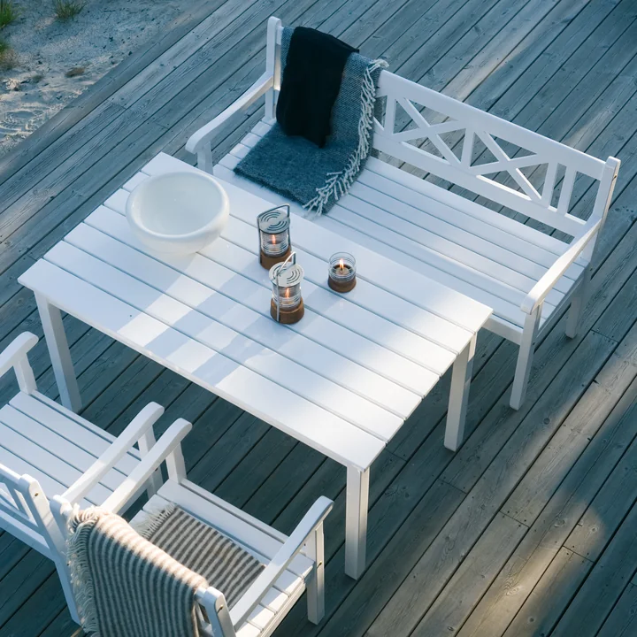 Le banc blanc Skagen de Skagerak vu d'en haut