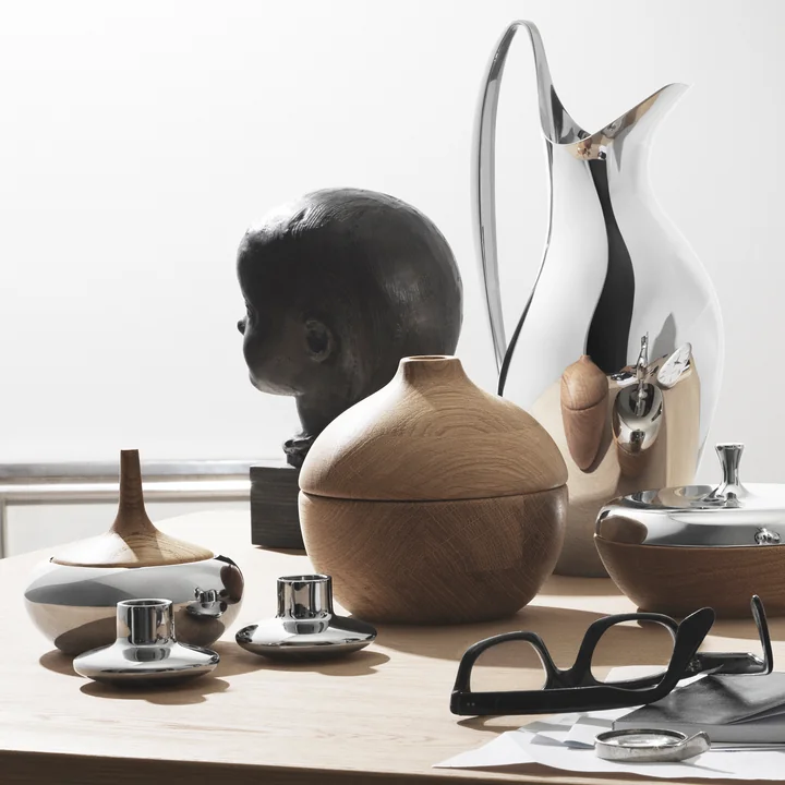 Georg Jensen - Henning Koppel Bonbonnière et Henning Koppel Verseuse