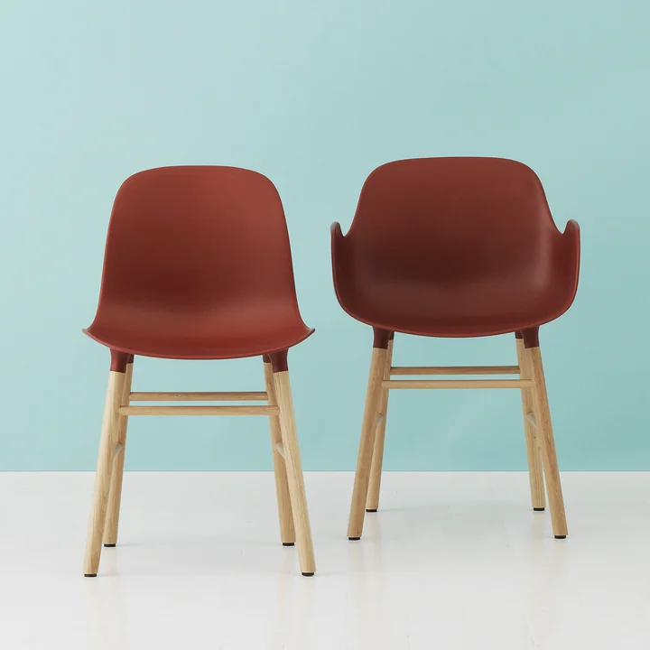 Normann Copenhagen - Form Chair, rouge - image de groupe