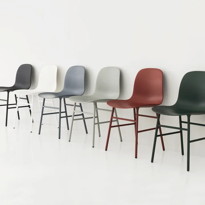 Normann Copenhagen - Chaise Form Chair, Steel Legs