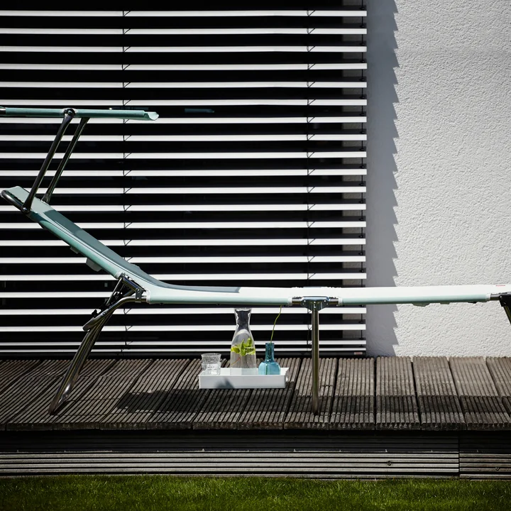 Chaise longue en aluminium Amigo Fourty de Fiam