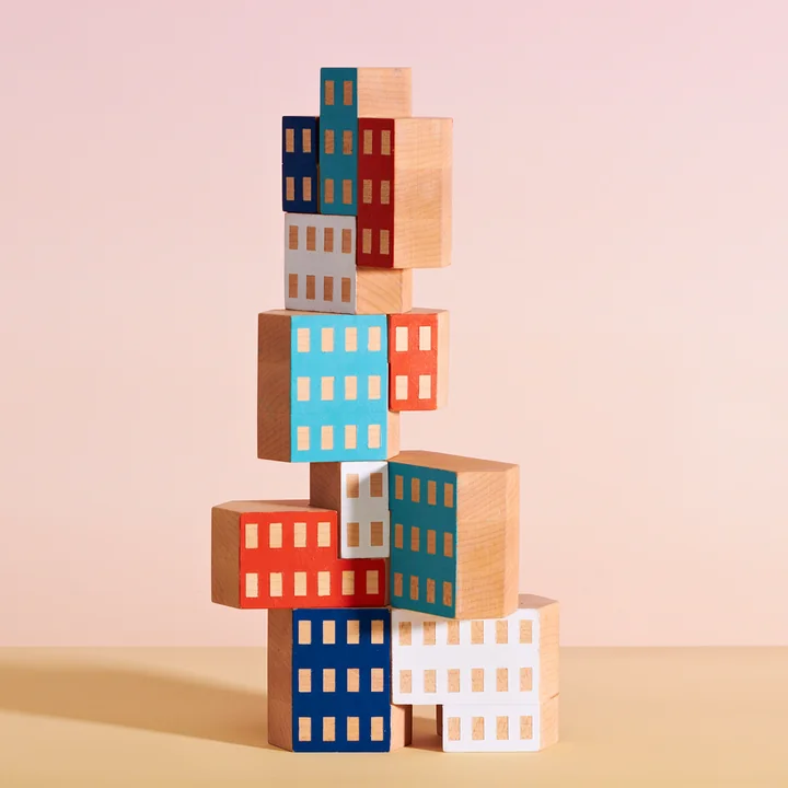 Areaware - Blockitecture, jeu de construction en bois